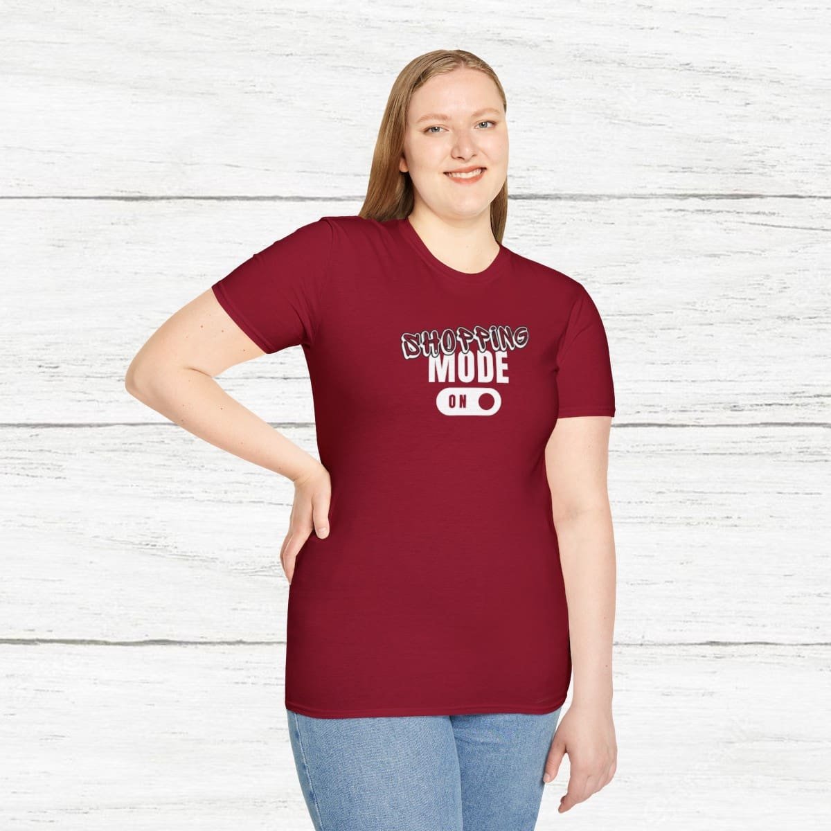 Shopping Mode On Unisex T-Shirt