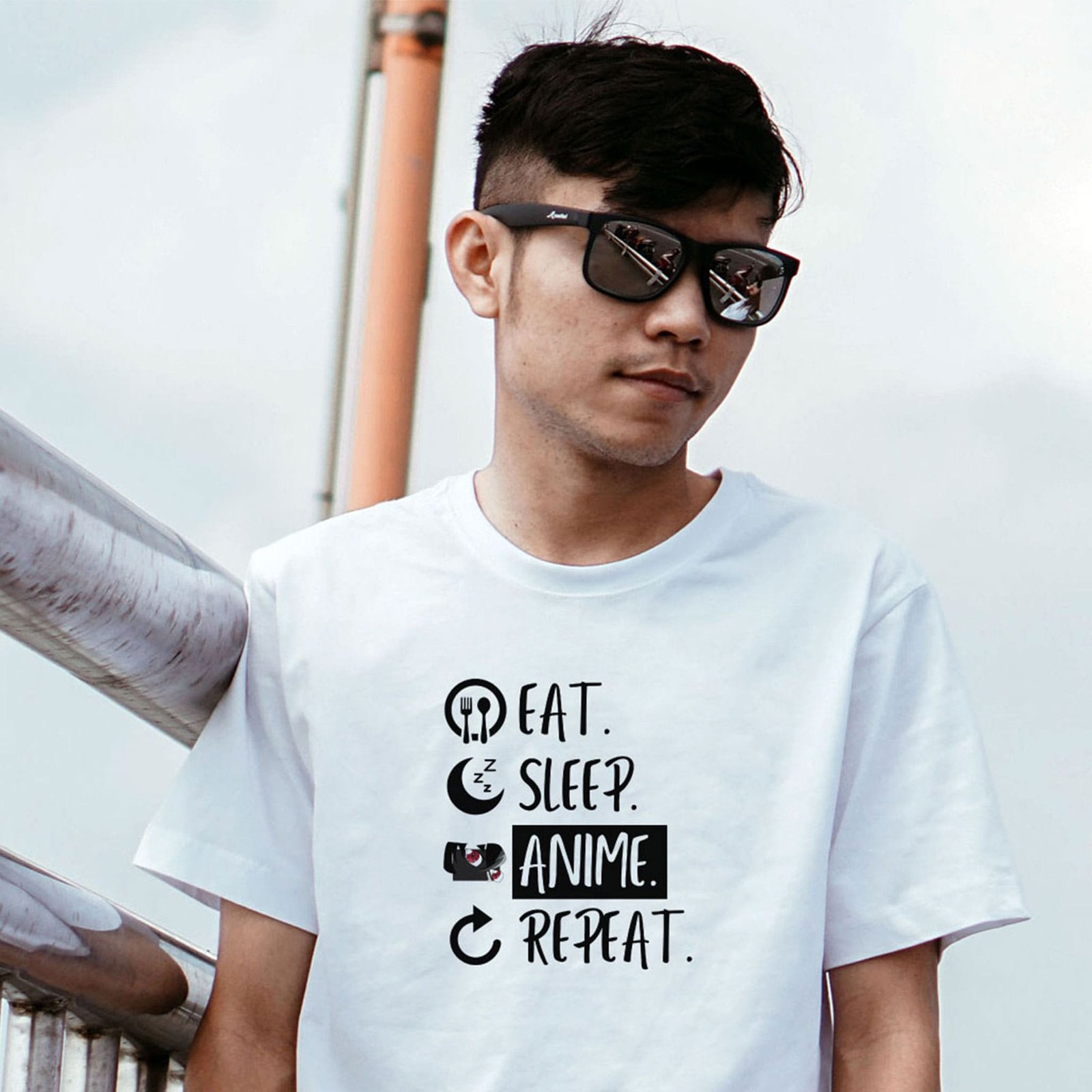 Eat Sleep Anime Repeat Unisex T-Shirt