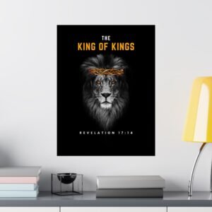 The King of Kings Premium Black Matte Poster