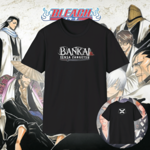 Ichigo Kurosaki First Bankai Unisex T-Shirt Black (Tensa Zangetsu)