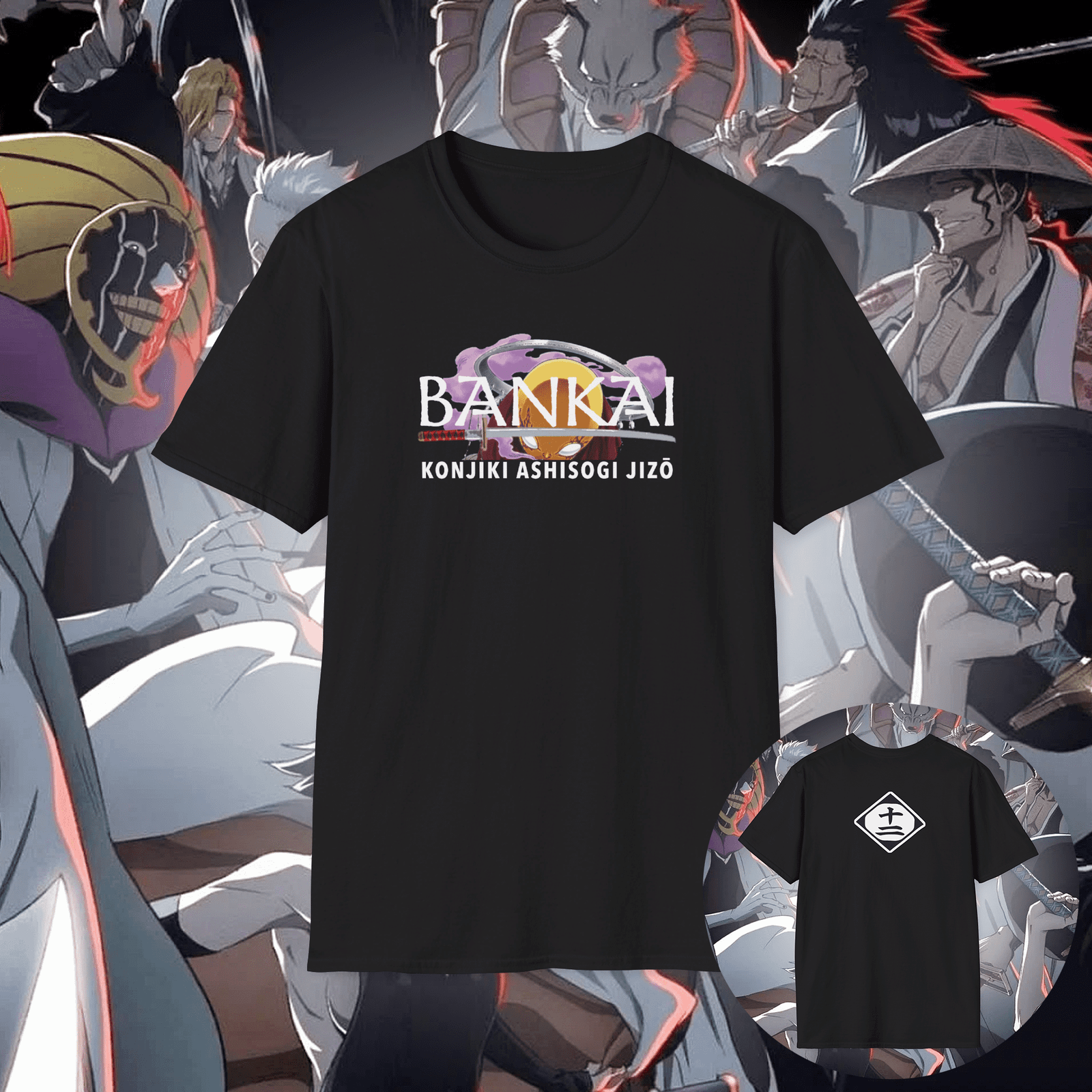 Mayuri Kurotsuchi Bankai Unisex T-Shirt Black (Konjiki Ashisogi Jizō)