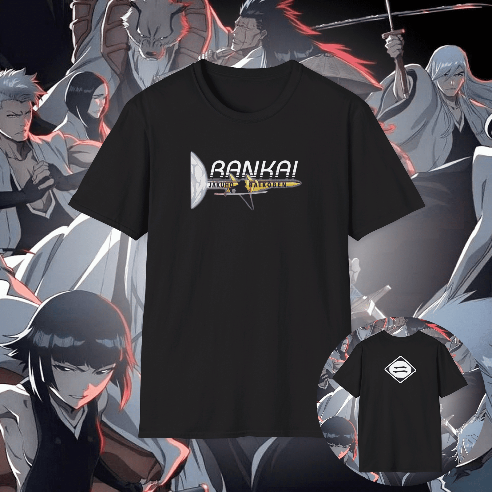 Suì-Fēng (Soifon) Bankai Unisex T-Shirt Black (Jakuhō Raikōben)