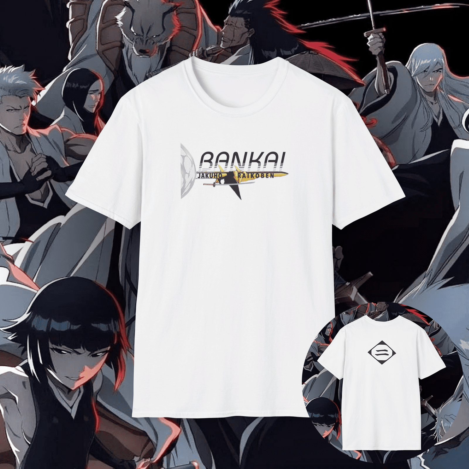 Suì-Fēng (Soifon) Bankai Unisex T-Shirt White (Jakuhō Raikōben)
