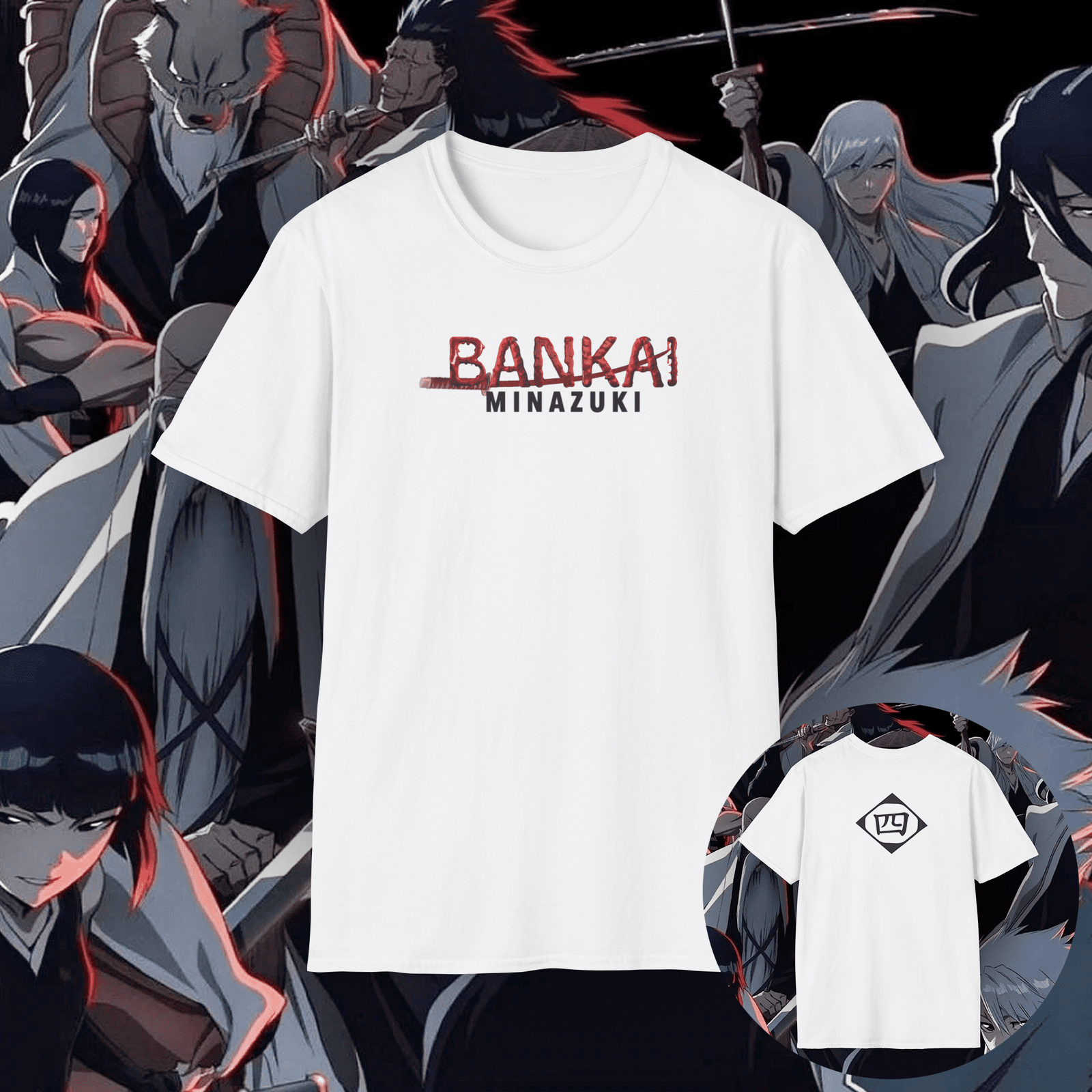 Retsu Unohara - Kenpachi Bankai Unisex T-Shirt White