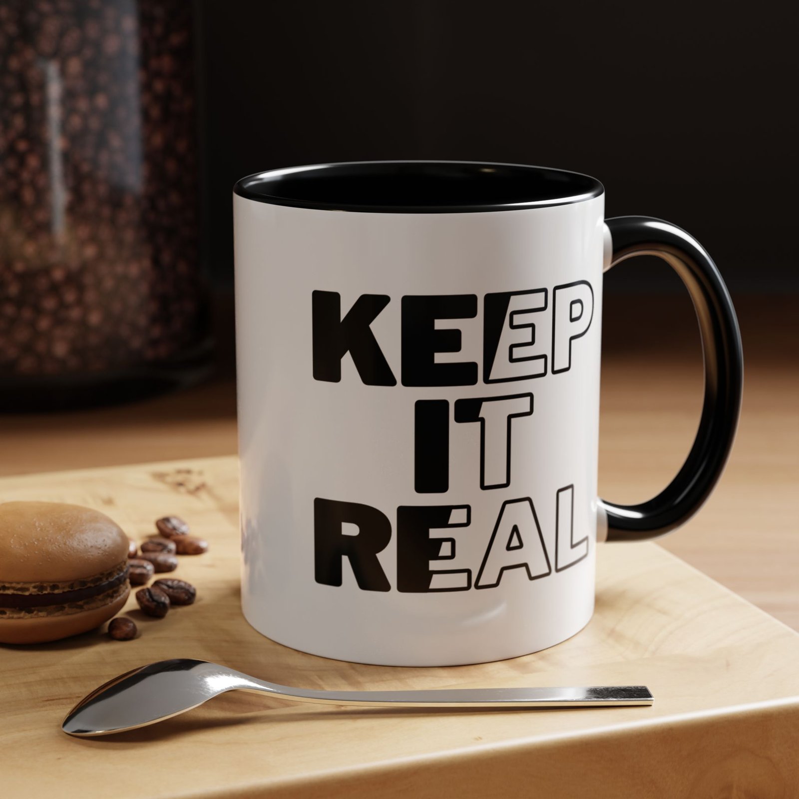 Keep it Real Accent Coffee Mug (11, 15oz)