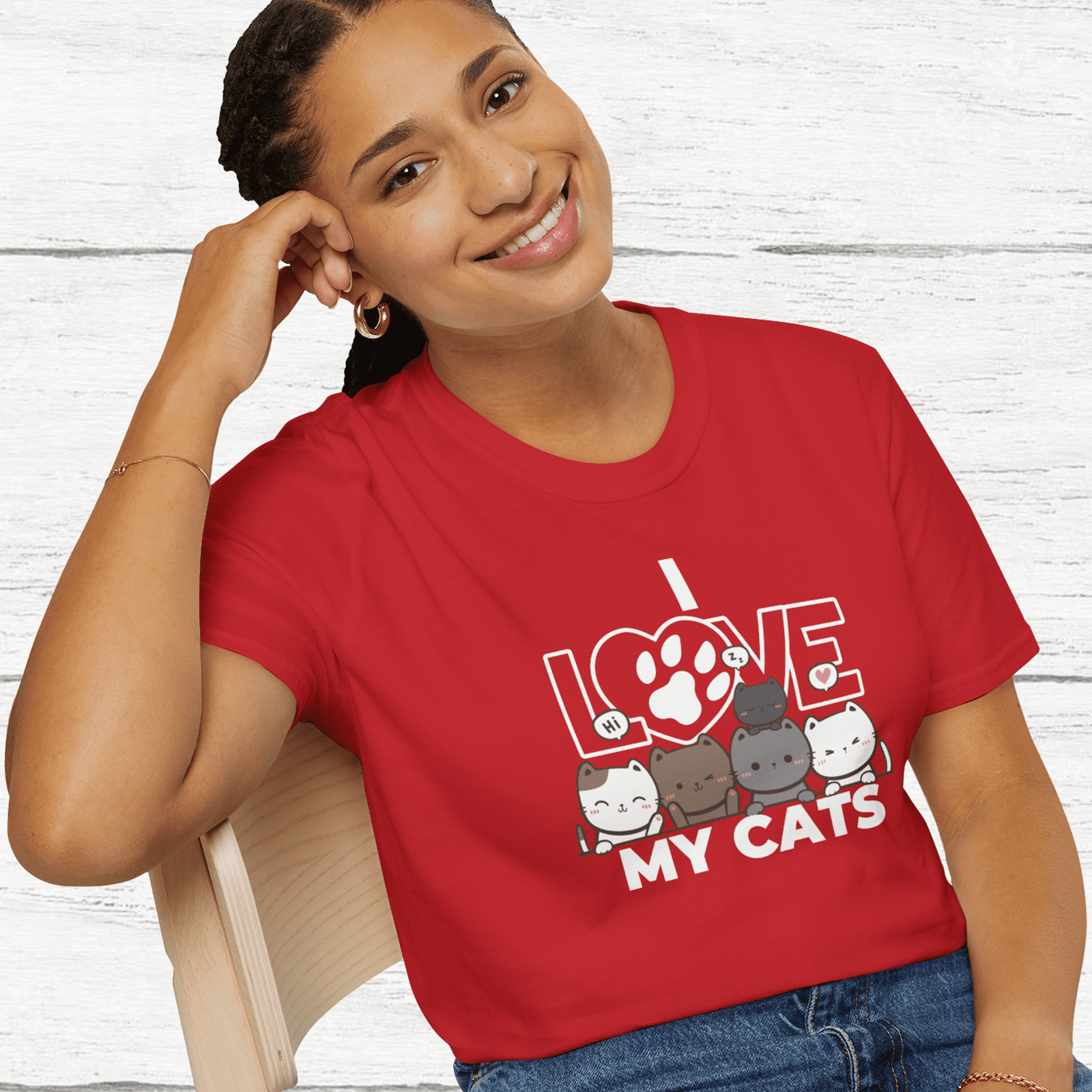 I Love My Cats Unisex T-Shirt