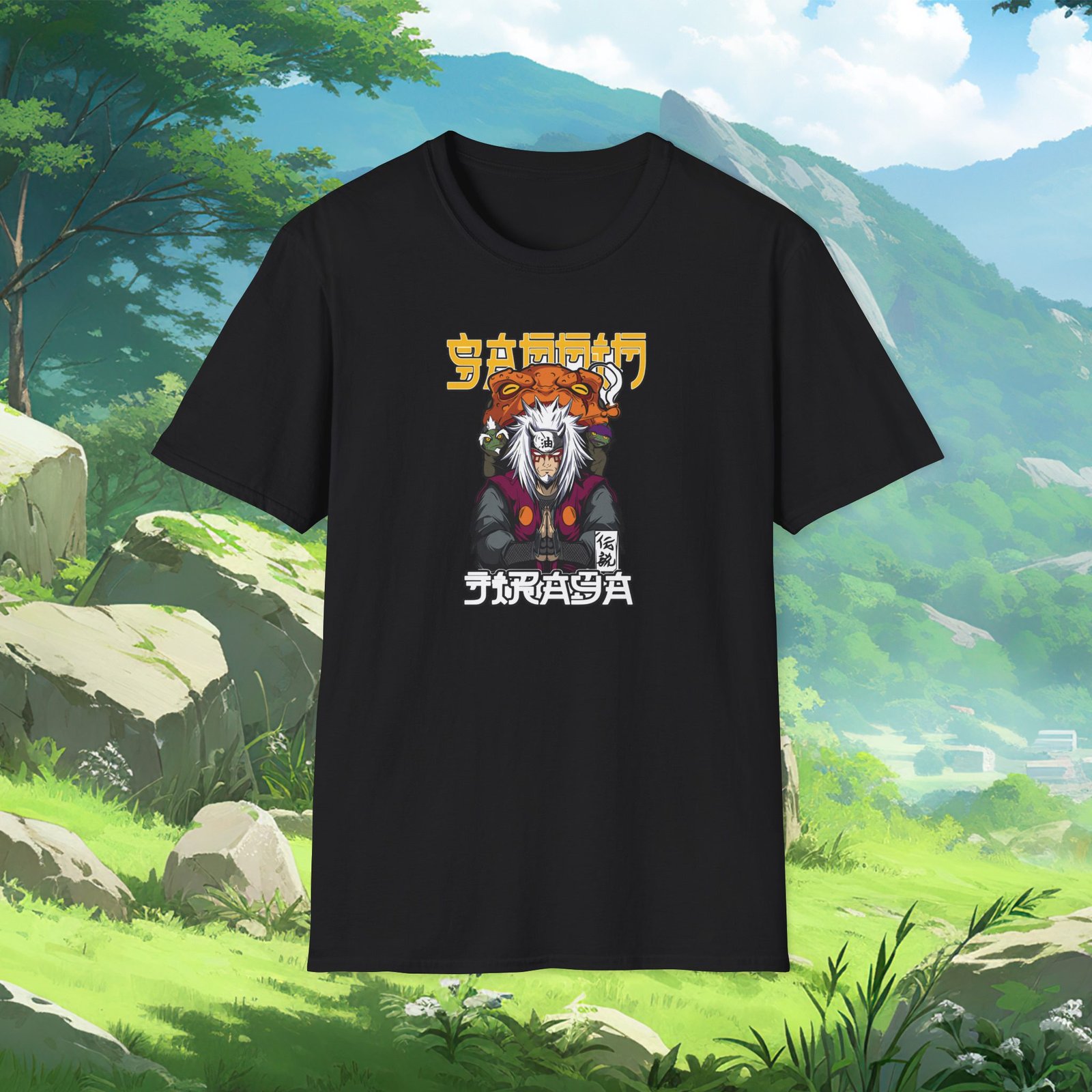 Jaraiya Unisex Black T-Shirt
