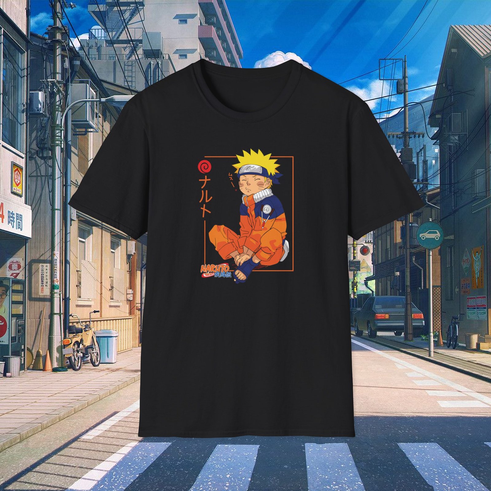 Naruto Uzumaki Unisex Black T-Shirt