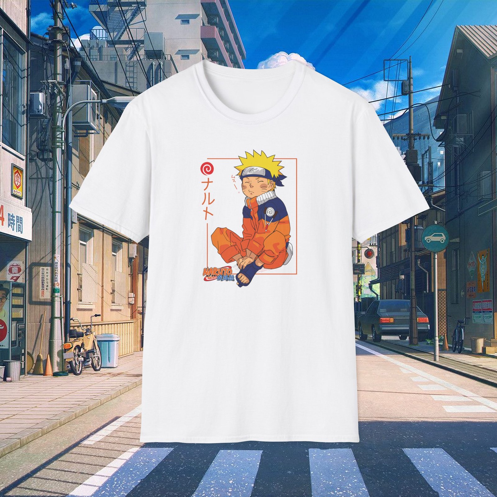 Naruto Uzumaki Unisex White T-Shirt