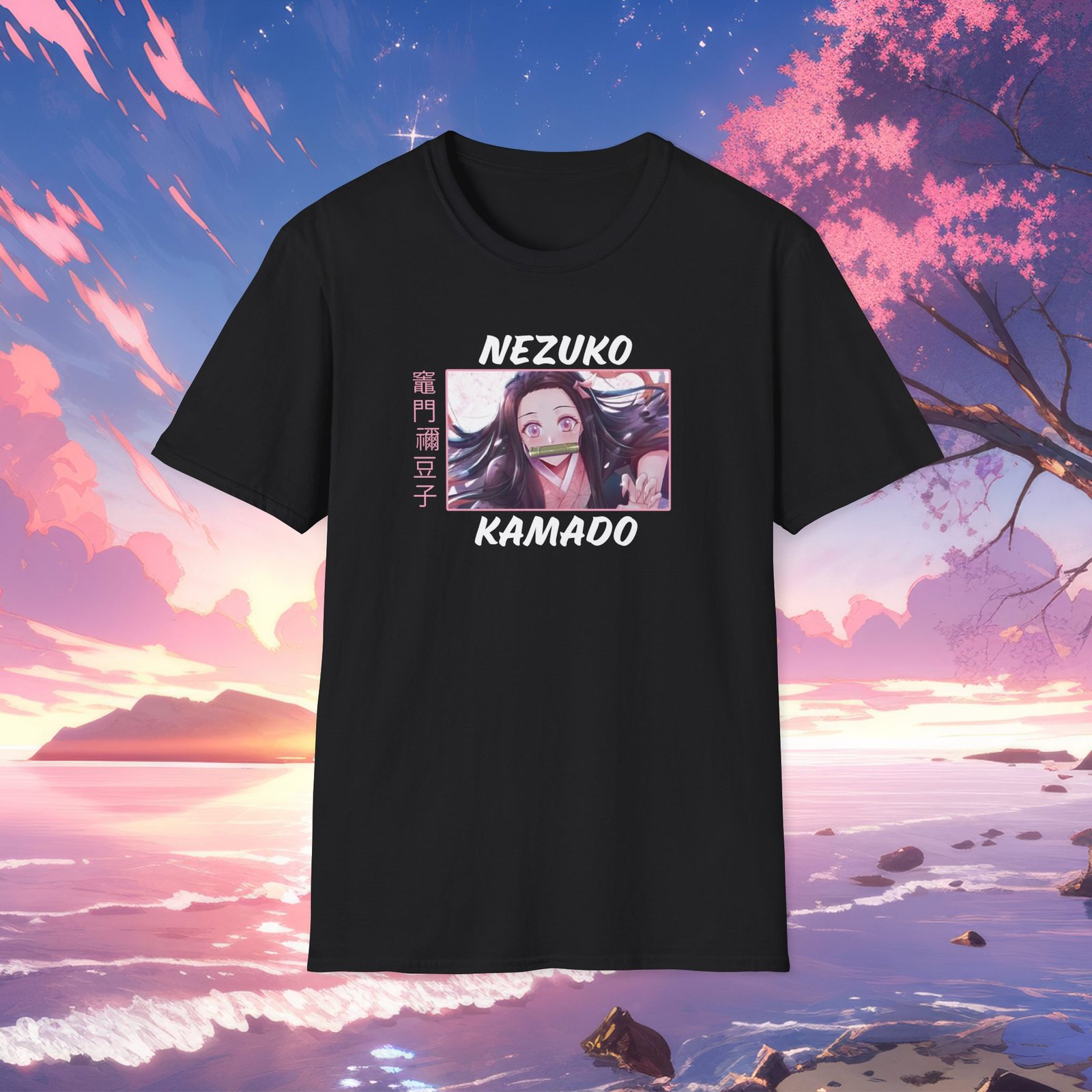 Nezuko Kamado Unisex Black T-Shirt