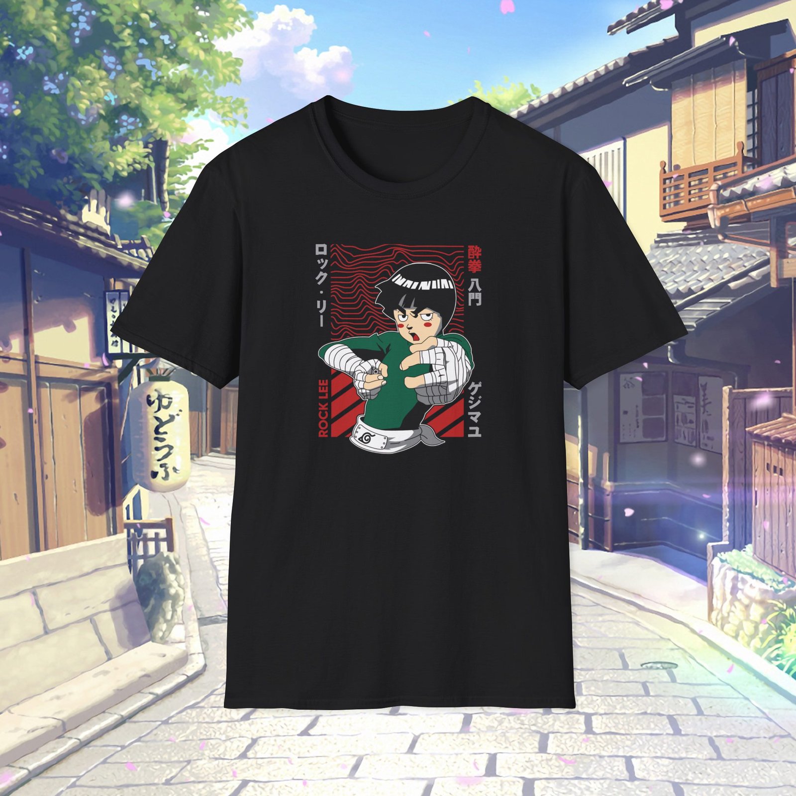 Rock Lee Unisex Black T-Shirt