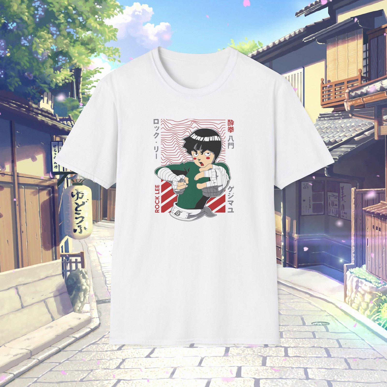 Rock Lee Unisex White T-Shirt