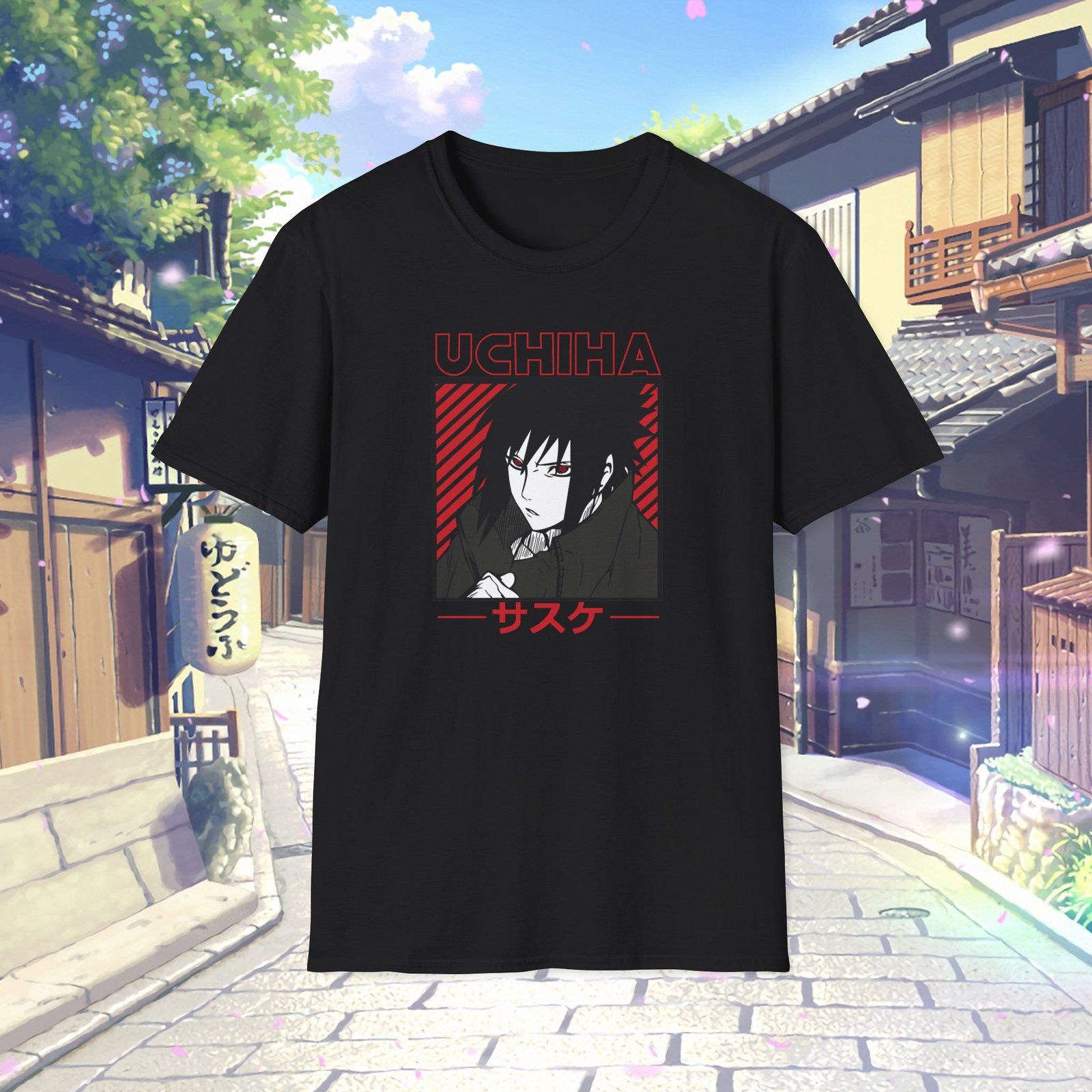 Sasuke Uchiha Unisex Black T-Shirt