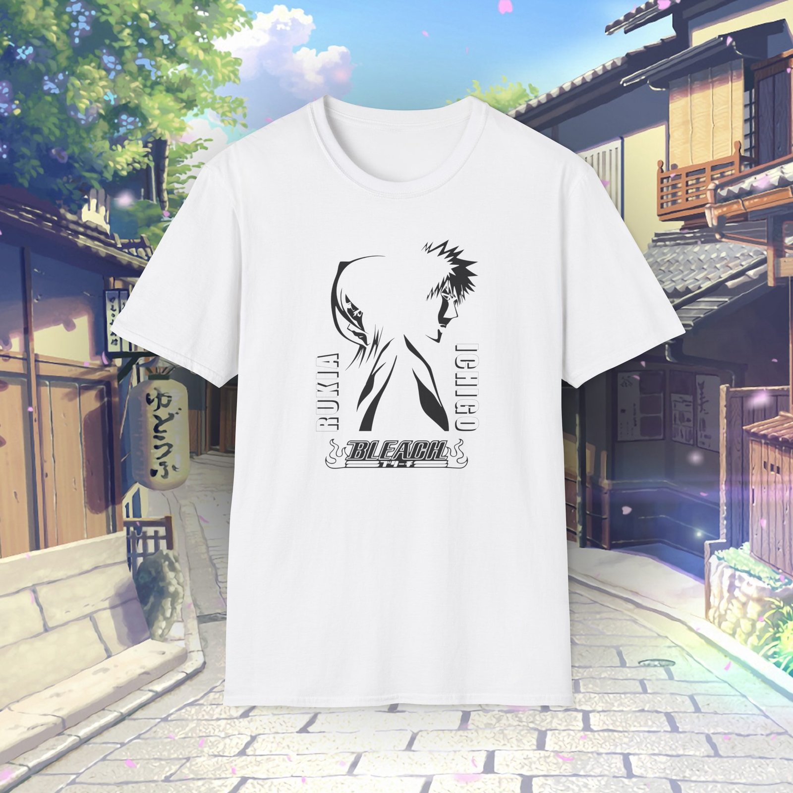 Ichigo Kurosaki and Rukia Kuchiki Unisex T-Shirt White