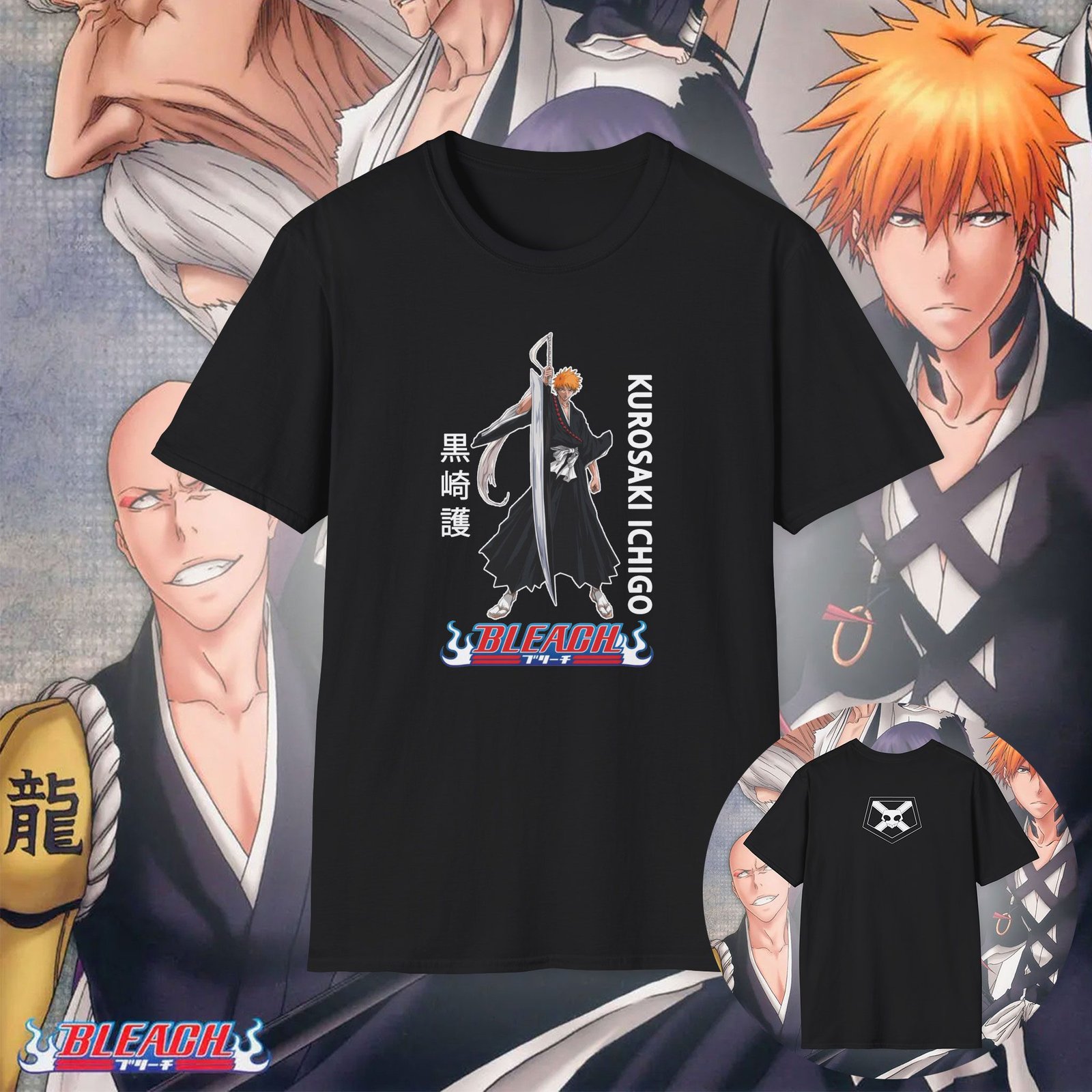 Ichigo Kurosaki Unisex T-Shirt Black