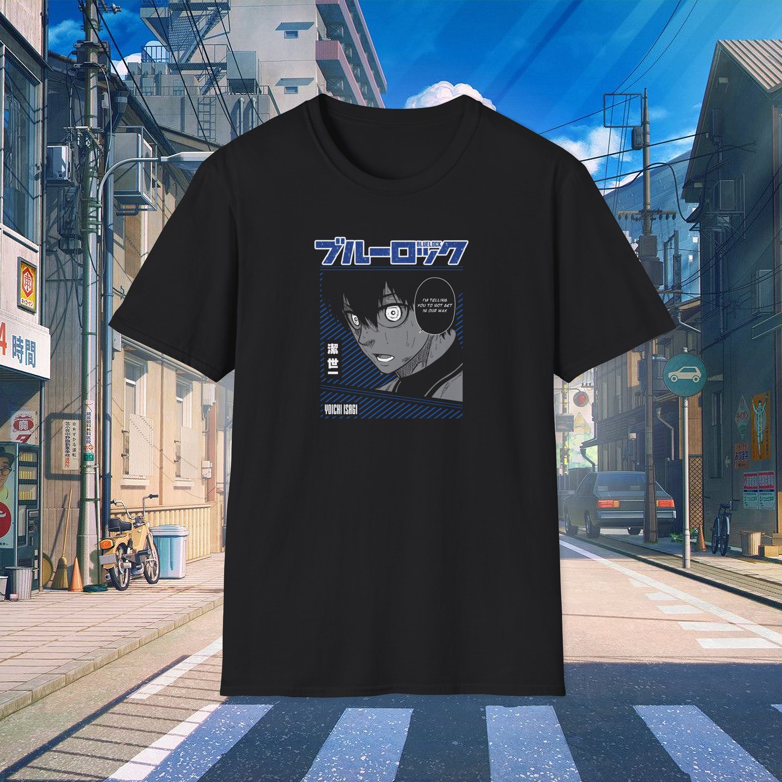 Yoichi Isagi - Blue Lock Unisex T-Shirt Black