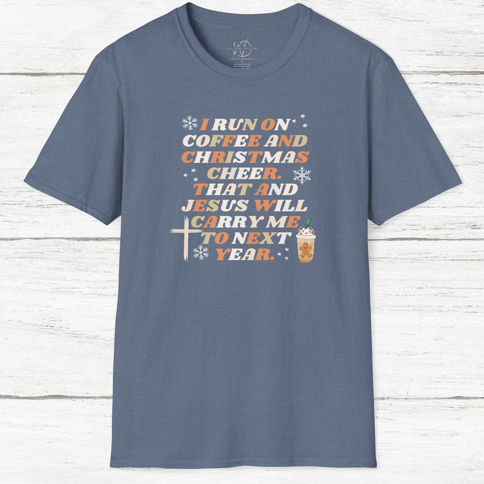 Jesus, Coffee, and Christmas Cheer Unisex T-Shirt