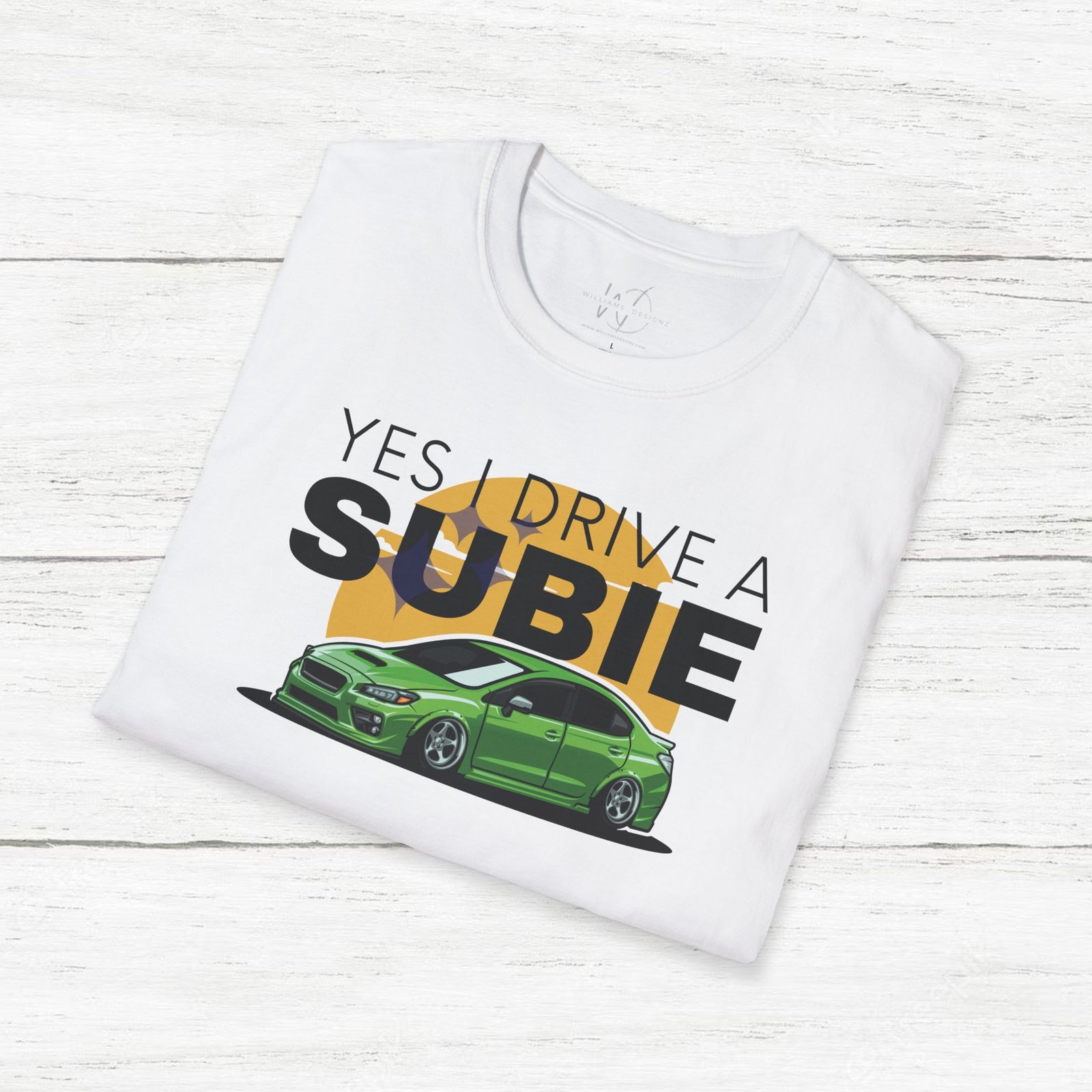 I Drive a Subie (Green) Unisex T-Shirt