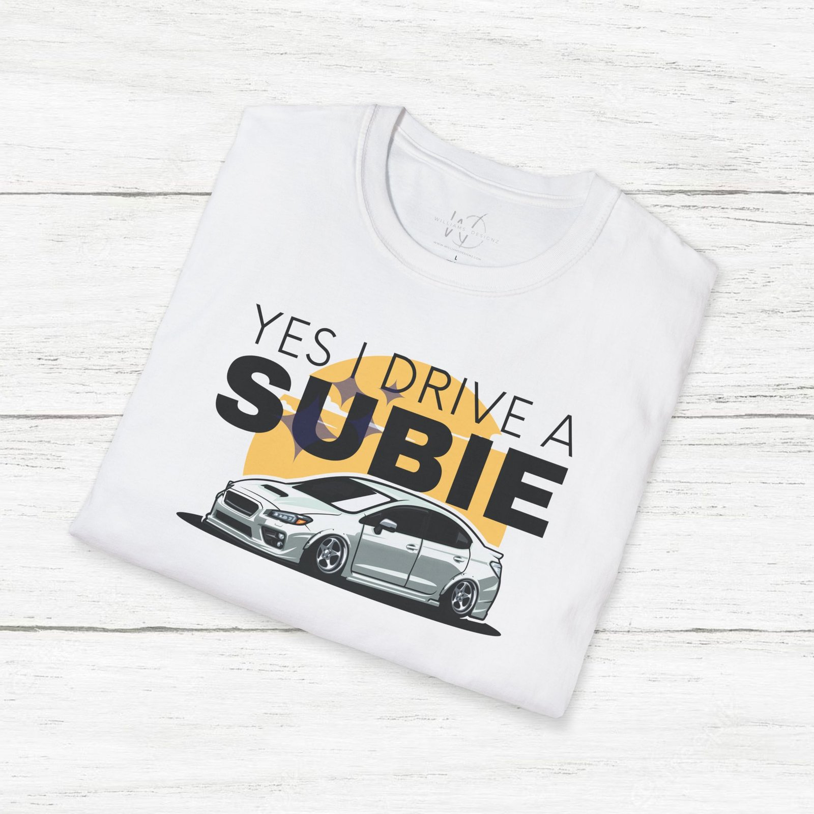 I Drive a Subie (White) Unisex T-Shirt