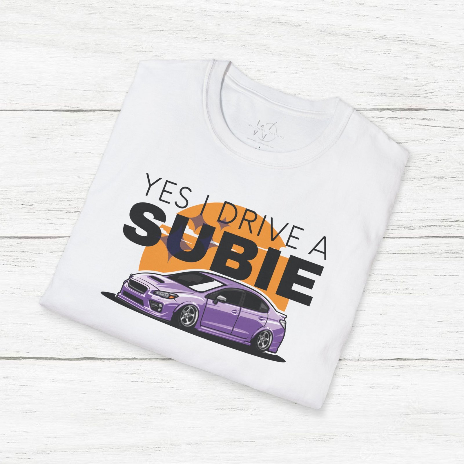 I Drive a Subie (Purple) Unisex T-Shirt