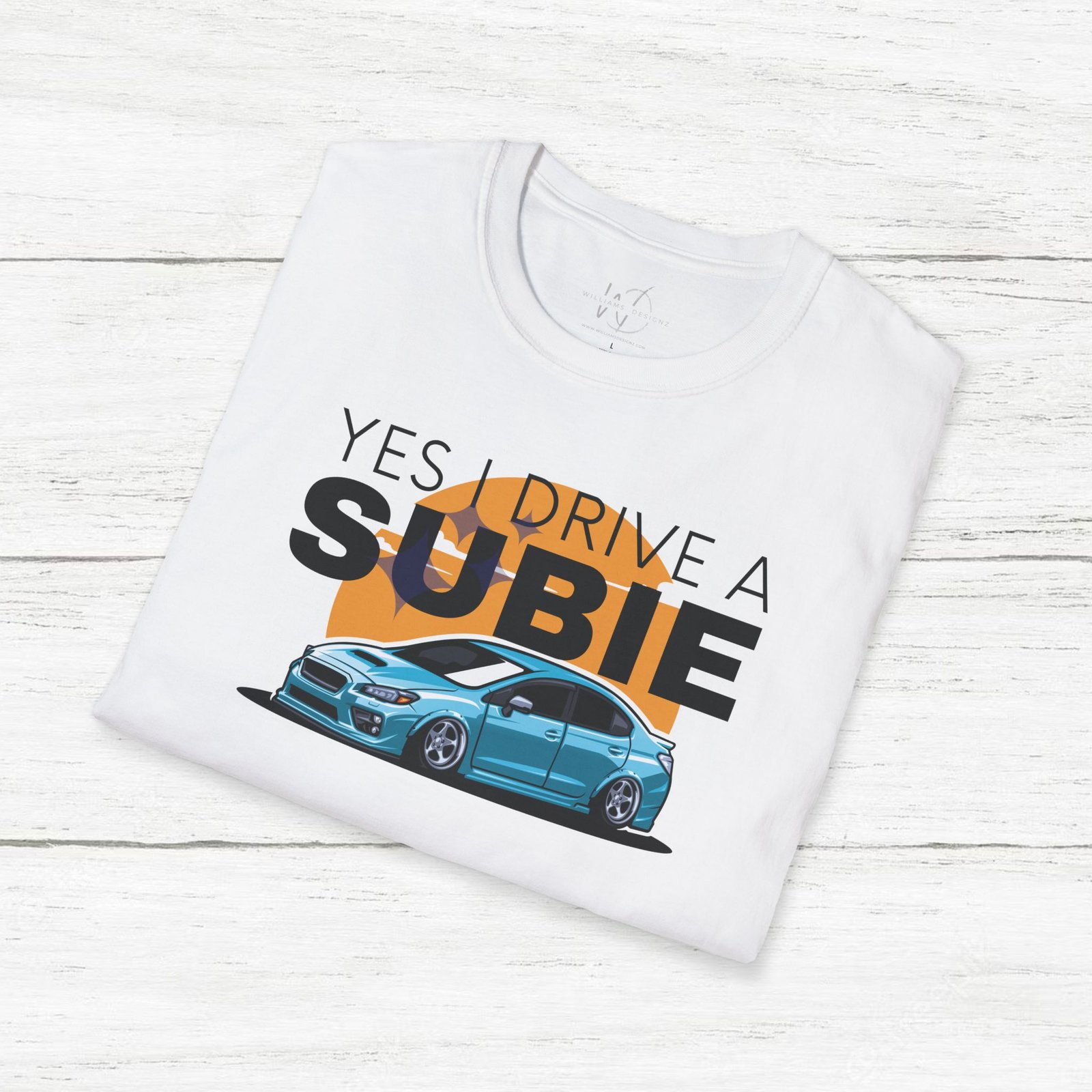 I Drive a Subie (Light Blue) Unisex T-Shirt