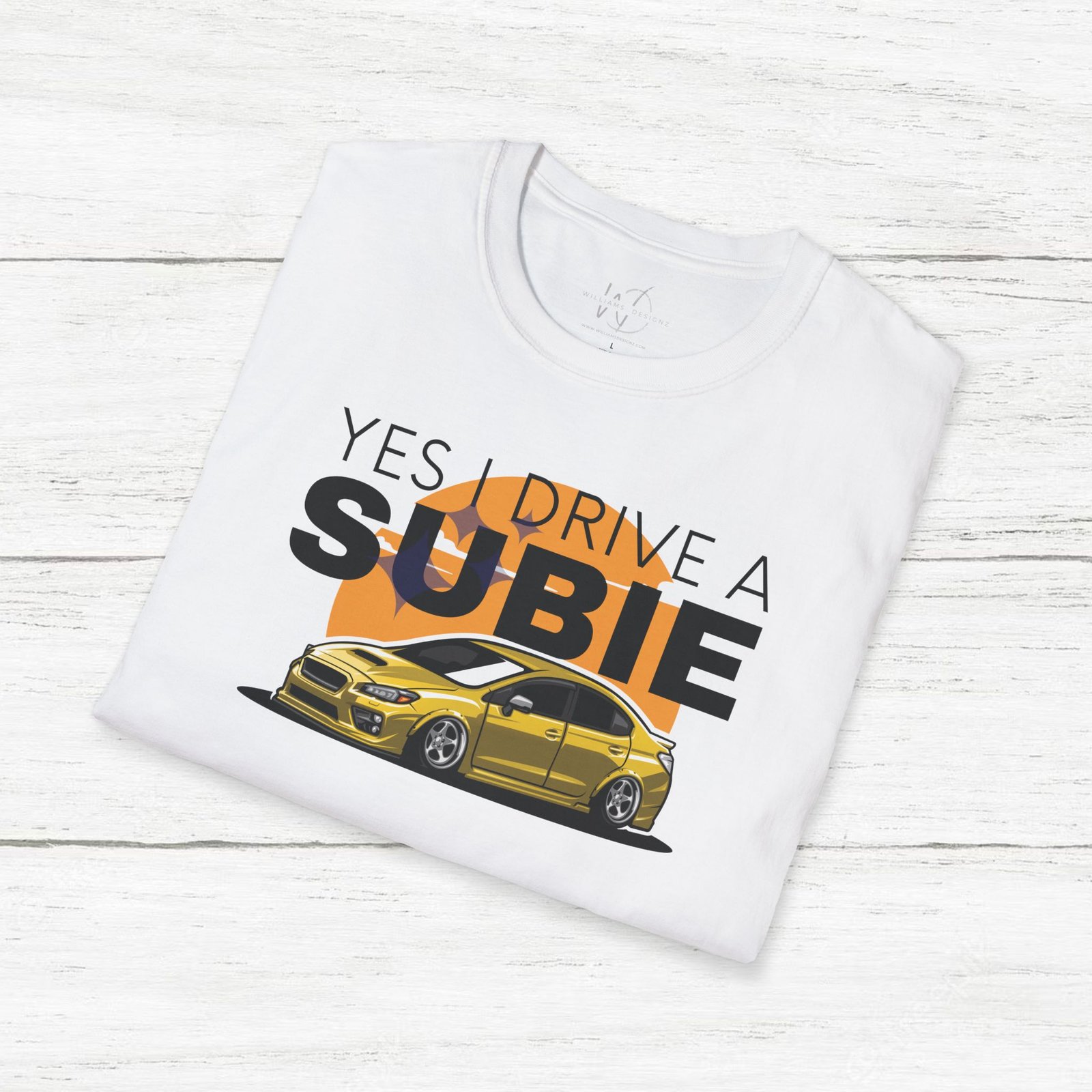 I Drive a Subie (Yellow) Unisex T-Shirt