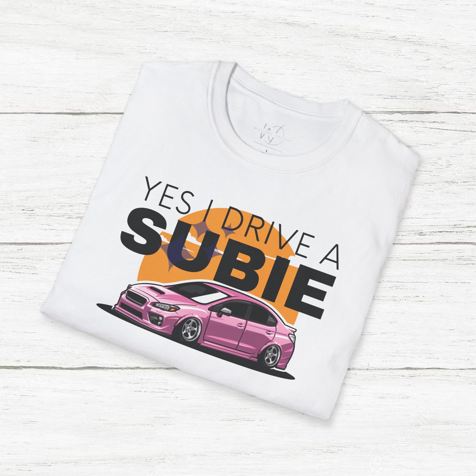 I Drive a Subie (Pink) Unisex T-Shirt