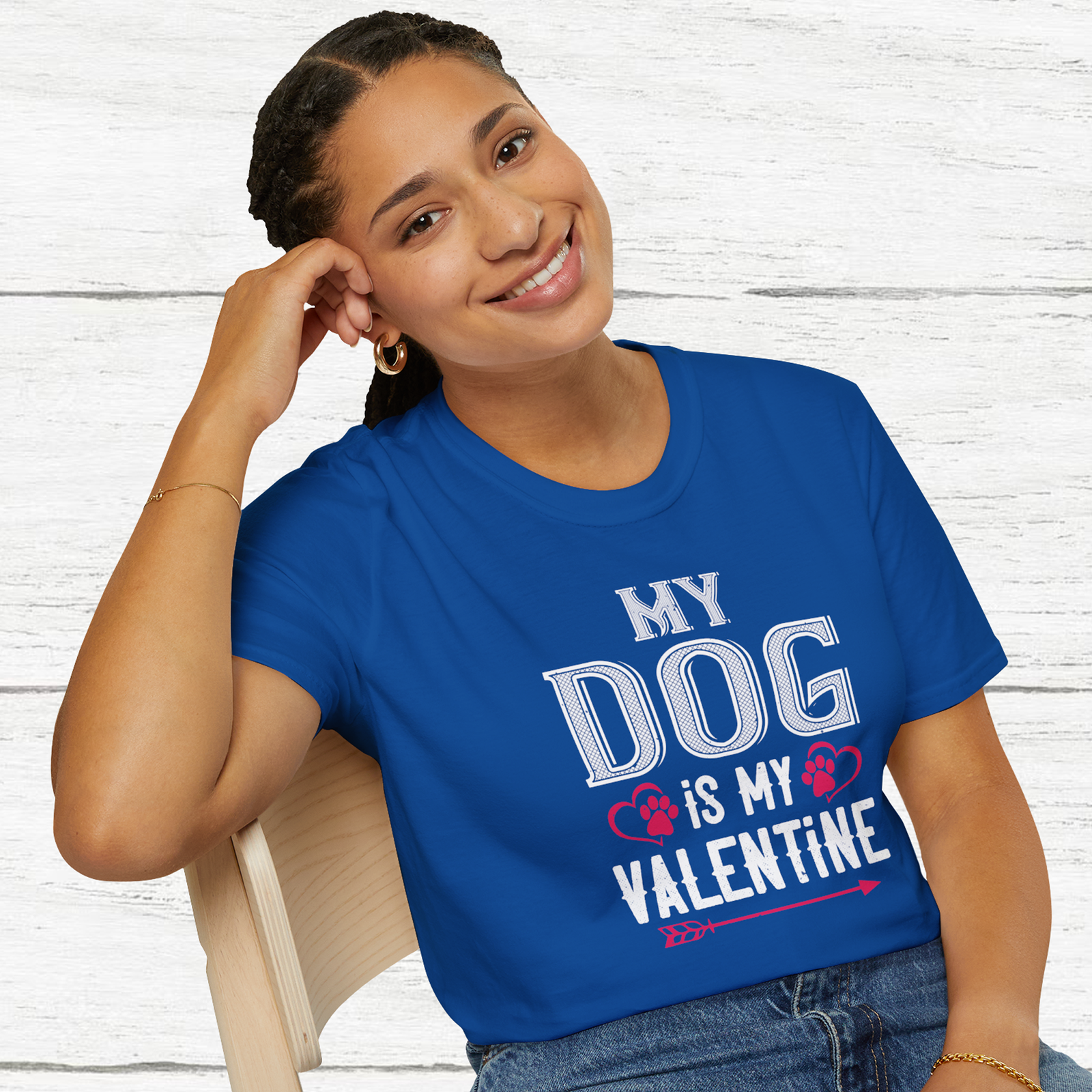 My Dog is My Valentine Unisex T-Shirt