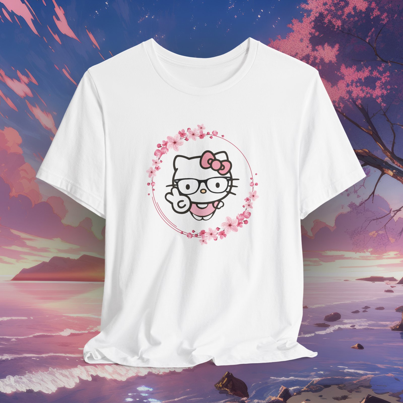 Hello Kitty Peace Sign Unisex Tee