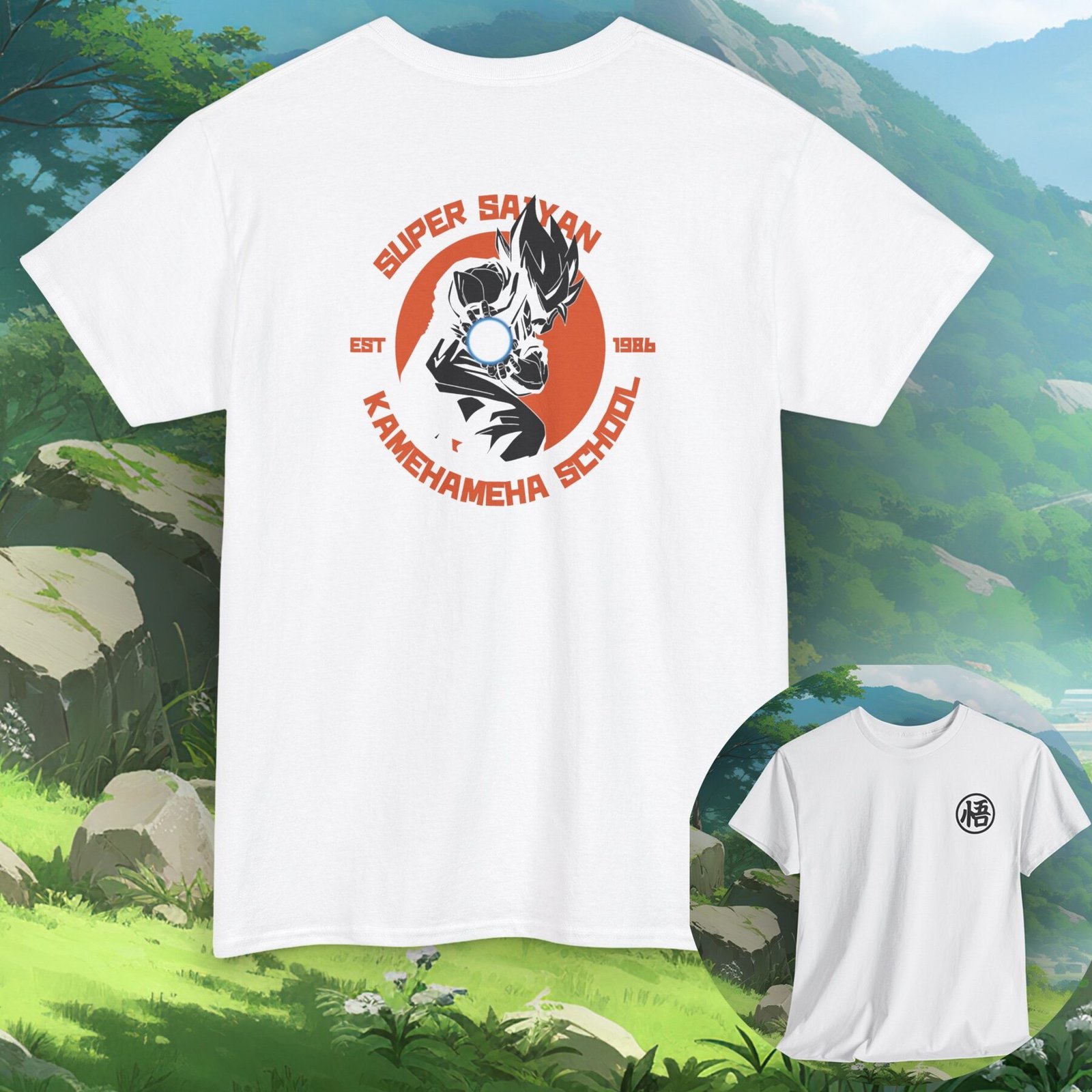 Goku Super Saiyan Kamehameha School Unisex Tee