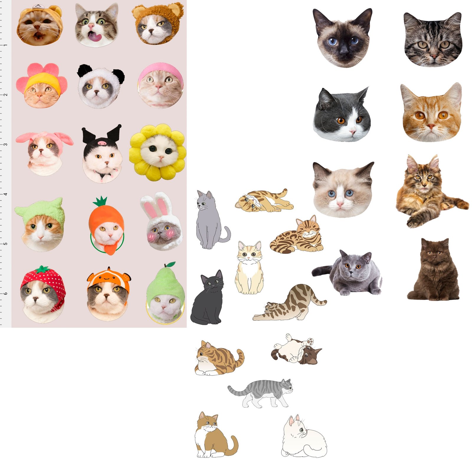 Cat Die-Cut Sticker Sheet